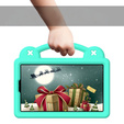 Husă pentru copii pentru Samsung Galaxy Tab A9, Cute Patterns, cu suport, verde