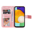 Cu clapetă pentru Samsung Galaxy A13 4G, Mandala Flower, roz