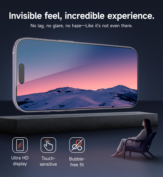 2x sticlă temperată SURITCH pentru iPhone 17/16 Pro