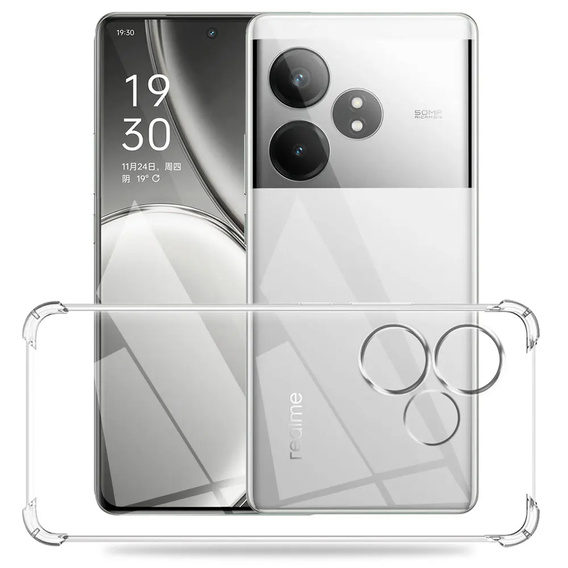 Huse pentru Realme GT 6 / 6T, Dropproof, transparentă