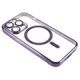 Husă pentru iPhone 14 Pro, Electro MagSafe, violet + Sticlă pentru ecran
