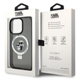 Suport pentru inel Karl Lagerfeld Husa MagSafe Karl & Choupette pentru iPhone 15 Pro
