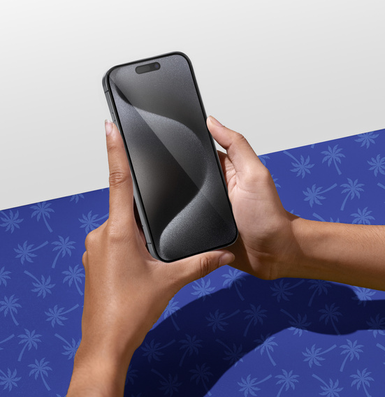 Sticlă temperată Diamond Palm pentru iPhone 15/15 Pro