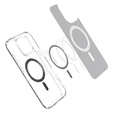 Carcasă MagSafe Spigen pentru iPhone 16 Pro Max, Ultra Hybrid, transparentă + 9H Tempered Glass