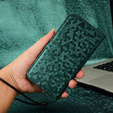 Husa cu clapetă pentru Xiaomi Redmi Note 14 4G, Wallet Rhombus, verde