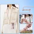 Husă pentru Samsung Galaxy S25 Ultra, Electro MagSafe, roz + Lanyard
