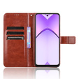 Cu clapetă pentru Oppo A40 / Oppo A40m, Crazy Horse Wallet, maro