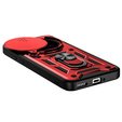 Husă blindată pentru Realme 14 Pro+ 5G, CamShield Slide, roșu