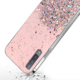 Huse pentru Samsung Galaxy A7 2018, Glittery, roz