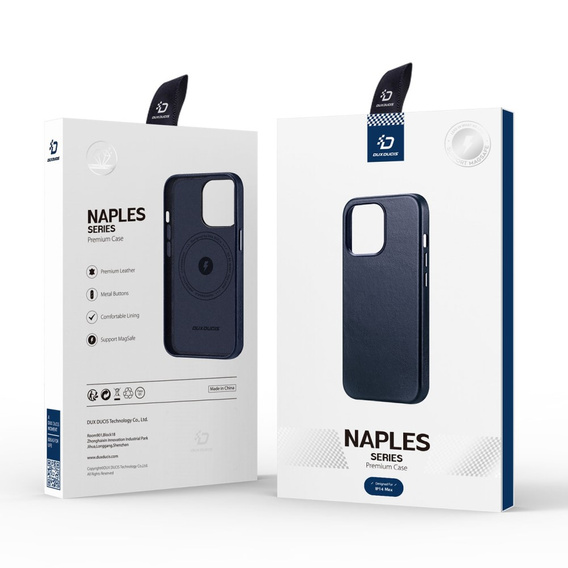 Huse pentru iPhone 14, Dux Ducis Max Naples, albastru