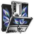 Husă blindată pentru Samsung Galaxy Z Fold 4 5G, Nox Case Ring, de argint