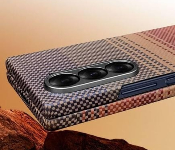 Husă pentru Samsung Galaxy Z Fold6 5G - magnetic Aramid Fiber, portocaliu