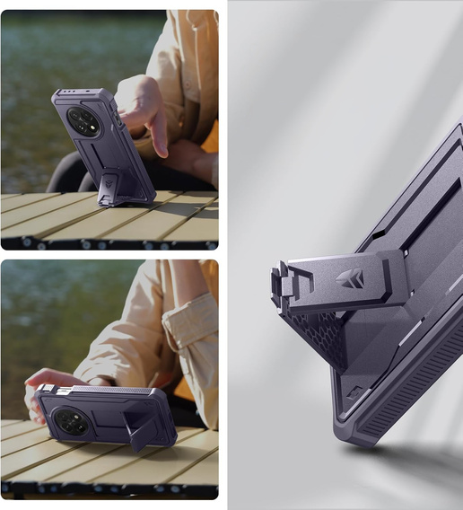 Husă blindată pentru OnePlus 13, Dexnor Full Body (Two Frames), violet