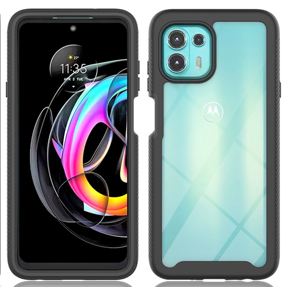 Carcasă pentru Motorola Edge 20 Lite, Shockproof, cu folie, albastru