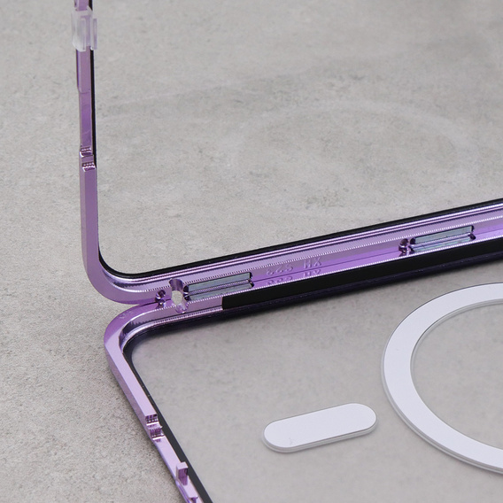 Carcasa Magnetic Dual Glass MagSafe pentru Samsung Galaxy S23, violet