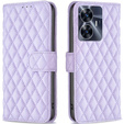 Cu clapetă pentru Realme C55, Wallet, BINFEN COLOR, violet