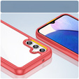 Huse pentru Samsung Galaxy A14 4G/5G, Fusion Hybrid, transparent / roșu