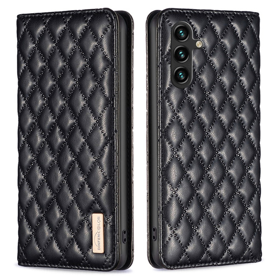Cu clapetă pentru Samsung Galaxy A35 5G, Wallet, BINFEN COLOR, negru