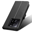Husă flip pentru Xiaomi 13T / 13T Pro / Redmi K60 Ultra, Smart Magnet, negru