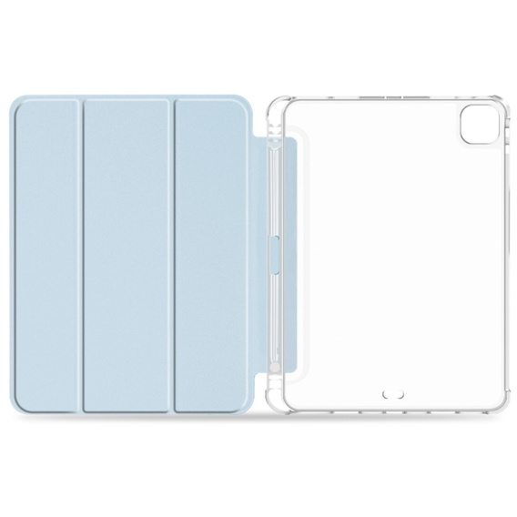 Husă pentru iPad Pro 11 2022 / 2021 / 2020, Smartcase Hybrid, cu spațiu pentru stylus, albastru