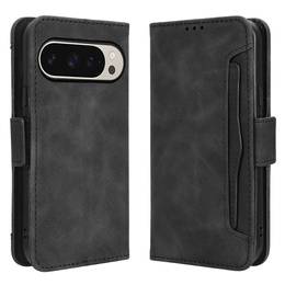 Cu clapetă pentru Google Pixel 9 / Google Pixel 9 Pro, Card Slot, negru
