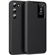 Husă cu clapetă pentru Samsung Galaxy S23+ Plus, Smart View Wallet, negru