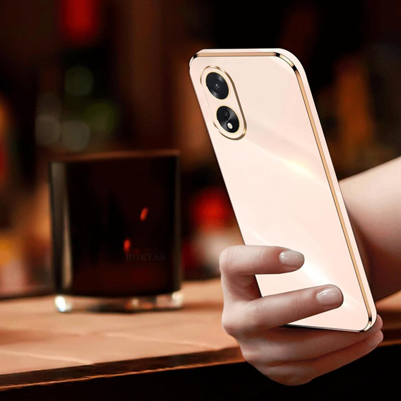 Husă pentru Oppo A38 4G / Oppo A18 4G, Glamour CamShield, roz rose gold
