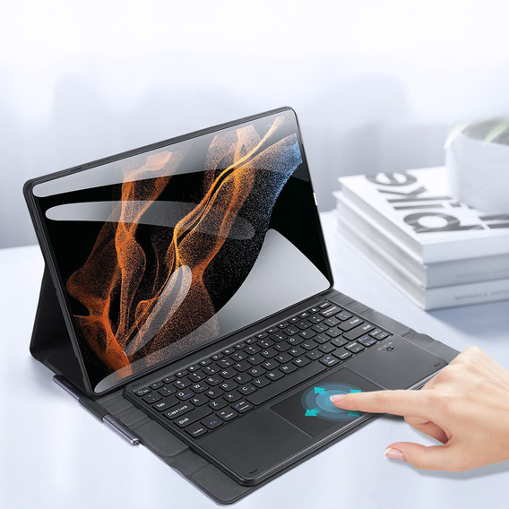 Carcasă + tastatură Samsung Galaxy Tab S8 Ultra, Dux Ducis Magnetic, negru