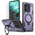 Carcasă pentru Xiaomi Redmi Note 14 5G, Military MagSafe, violet + 9H Glass