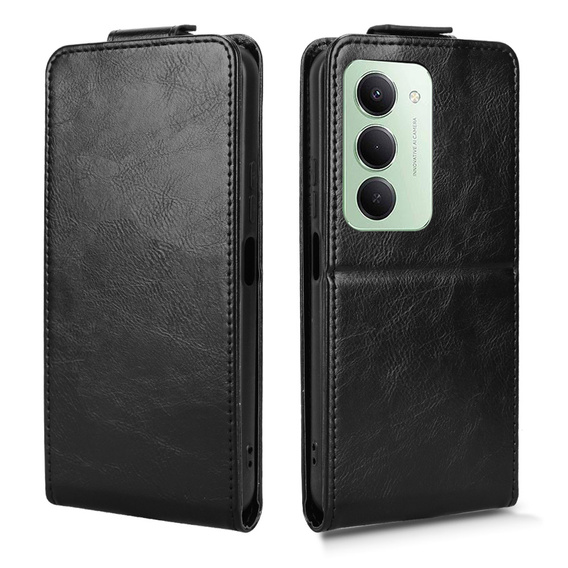 Carcasă flip pentru Xiaomi Redmi 15 5G / 4G, carcasă flip, negru