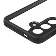 Carcasă pentru Samsung Galaxy S24+ Plus, Fusion Hybrid, cu protecție pentru camera foto, transparent / negru