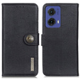 KHAZNEH RFID caz pentru Motorola G85 5G, Litchi Texture, negru