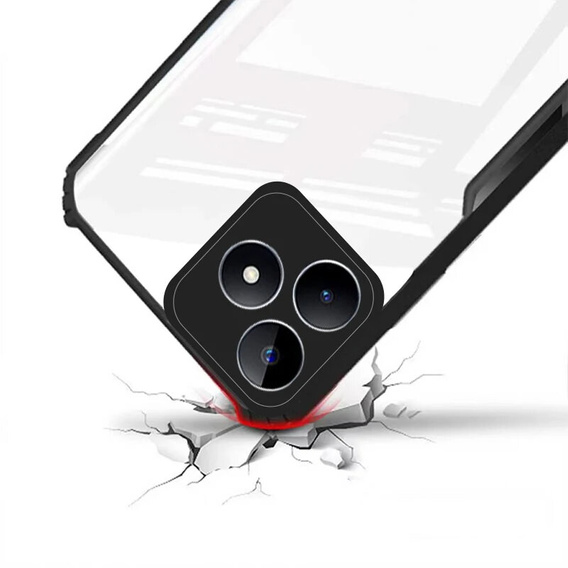 Huse pentru Realme Note 50, AntiDrop Hybrid, negru