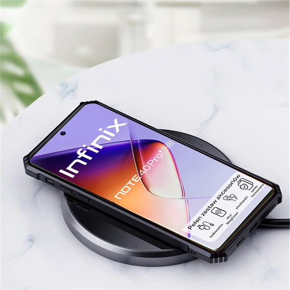 Huse pentru Infinix Note 40 Pro Plus, AntiDrop Hybrid, negru