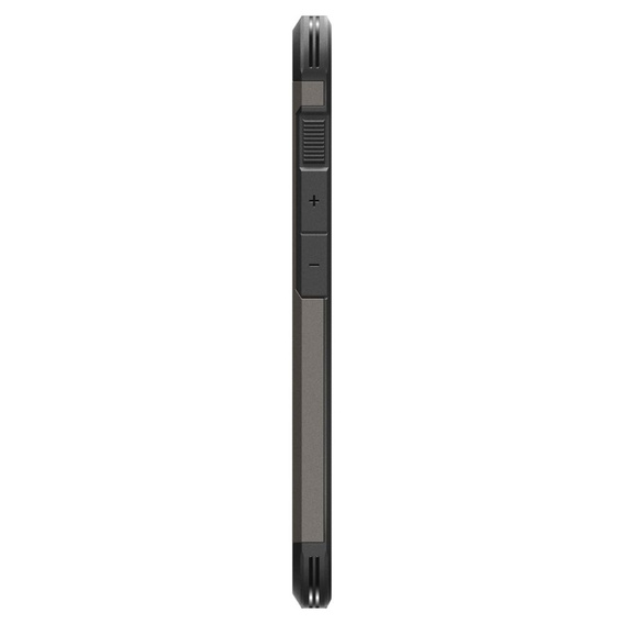 Carcasa Spigen pentru iPhone 16E, Tough Armor Mag MagSafe, gri + 9H Tempered Glass
