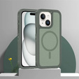 Carcasă cu ramă pentru iPhone 15, pentru MagSafe, verde