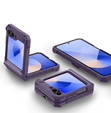 Husa blindată pentru Samsung Galaxy Z Flip7 FE / Z Flip6, Dexnor Clip Holder, violet