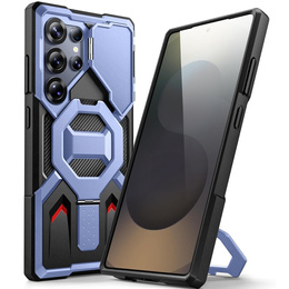 Husă pentru Samsung Galaxy S25 Ultra, seria Tongate MECH MagSafe, negru + sticlă temperată 9H