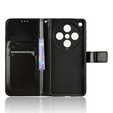 Cu clapetă pentru Oppo Find X8 Pro, Crazy Horse Wallet, negru