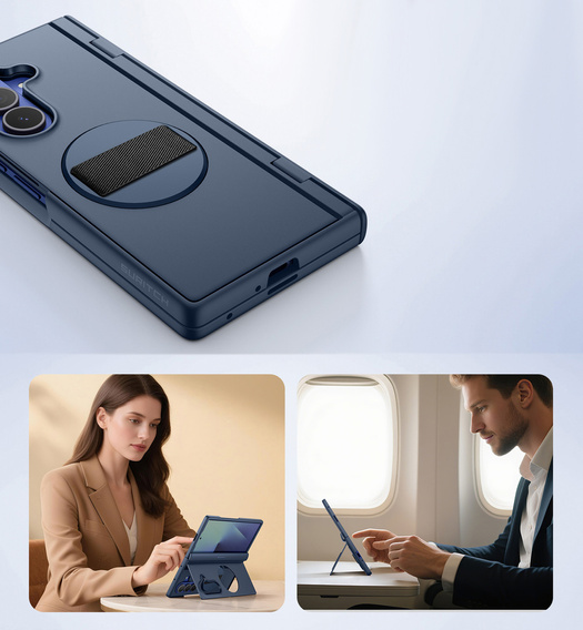 Husă Suritch cu suport 360° și protecție ecran integrată pentru Samsung Galaxy Z Fold7