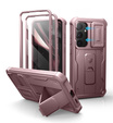 Husă blindată pentru Samsung Galaxy S25+ Plus, Dexnor Full Body (Two Frames), roz