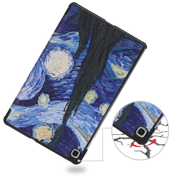 Husă pentru Samsung Galaxy Tab S6 Lite, Smartcase, painted pattern