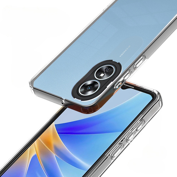 Huse pentru Oppo A17, Fusion Hybrid, transparent / negru