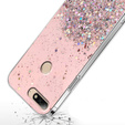 Huse pentru Huawei Y7 2018/Enjoy 8, Glittery, roz