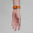 ERBORD Curea universală de silicon ERBORD 22mm, Dual Color, portocalie / neagră / catarama neagră