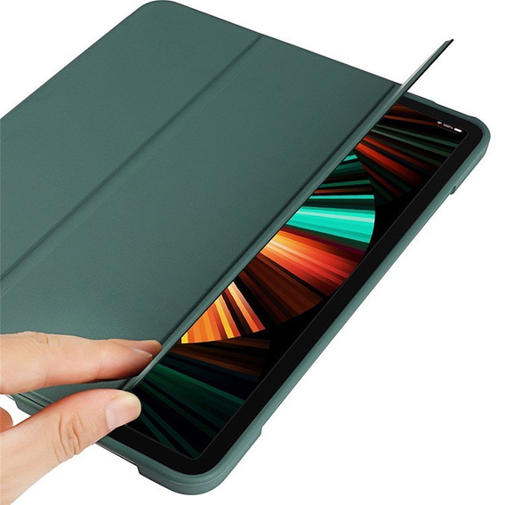 Husă pentru iPad Pro 11 2021/2022, Smartcase cu spațiu pentru stylus, verde