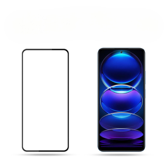 Mocolo Full Glue sticlă călită pentru Xiaomi Poco X5 Pro 5G, cadru negru