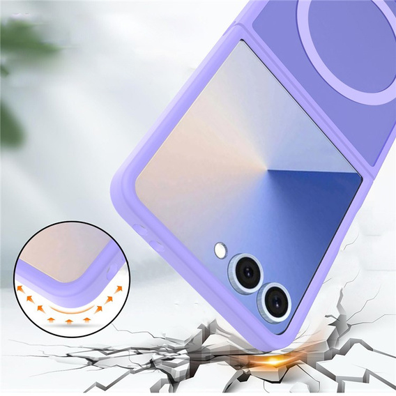 Husă cu MagSafe - Husă hibridă mată pentru Samsung Galaxy Z Flip7