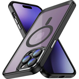 Husă pentru iPhone 15 Pro, ERBORD Impact Guard, MagSafe, negru