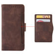 Cu clapetă pentru Realme GT 7 Pro, Card Slot, maro